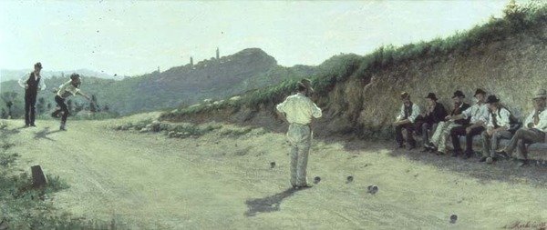 Hra Bocce od Angelo Morbelli
