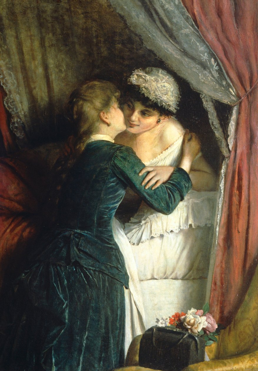 Svátek Angelo Romagnoli (1840-po 1897), olej na plátně od Angelo Romagnoli