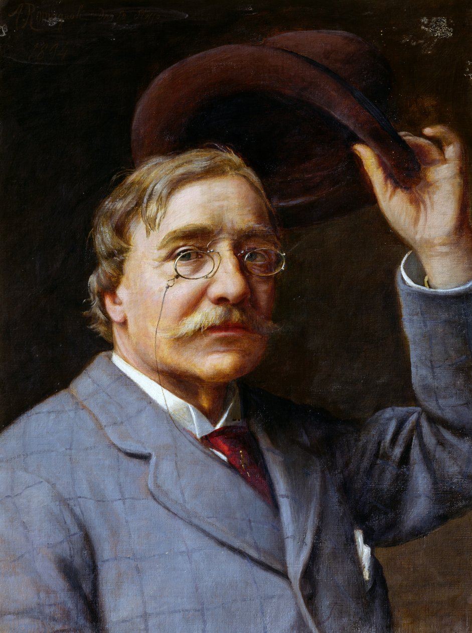 Autoportrét Angela Romagnoliho (Florencie 1840-po 1897) od Angelo Romagnoli