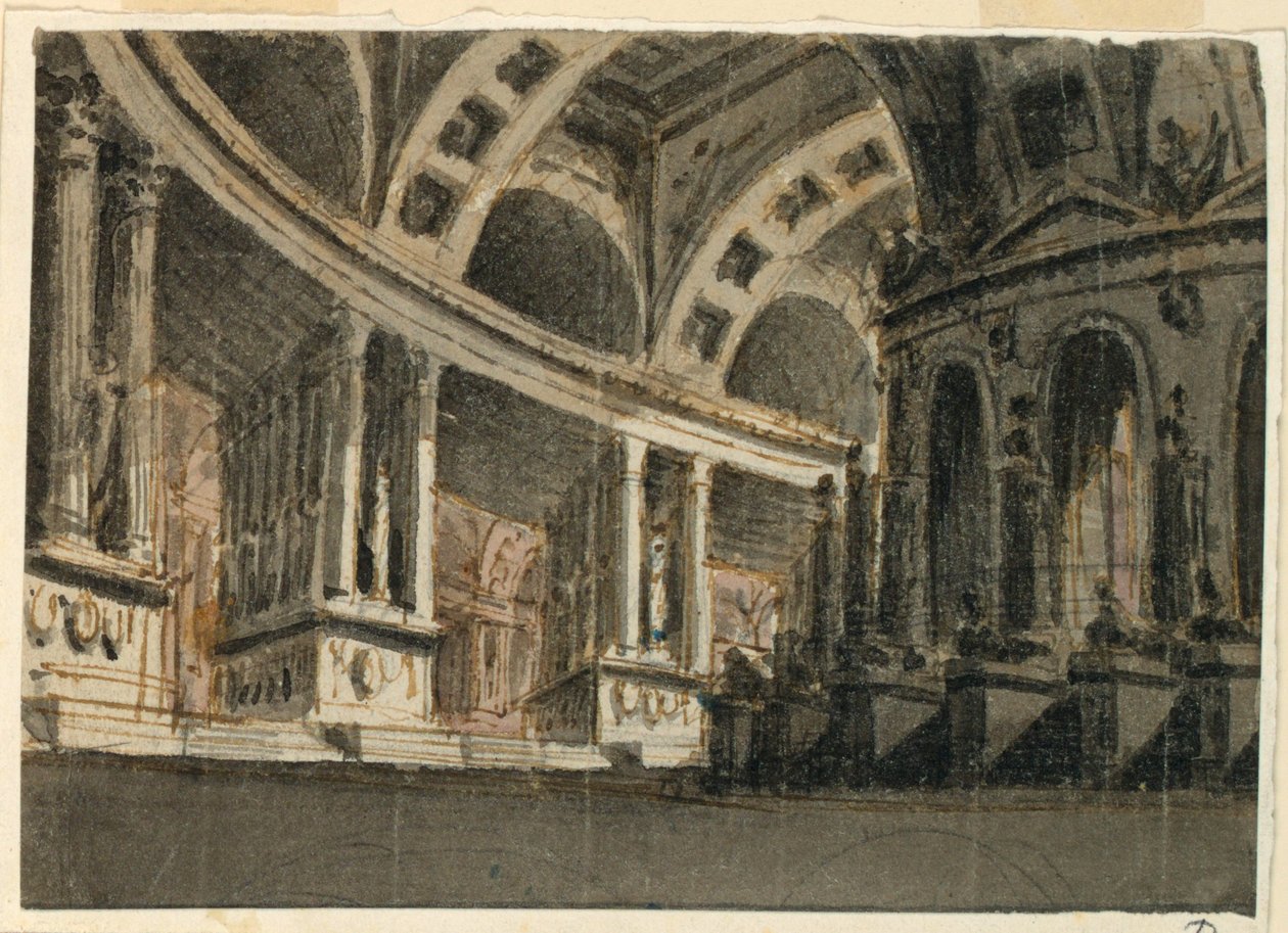 Scéna, interiér paláce od Angelo Toselli