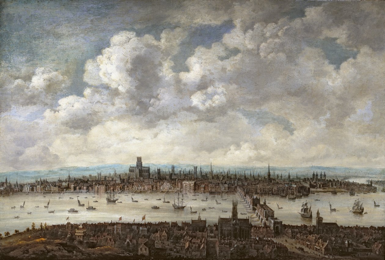 Pohled na Londýn ze Southwarku od Anglo Dutch School