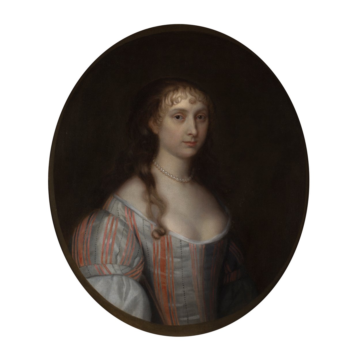 Portrét mladé dámy (olej na plátně) od Anglo Flemish School