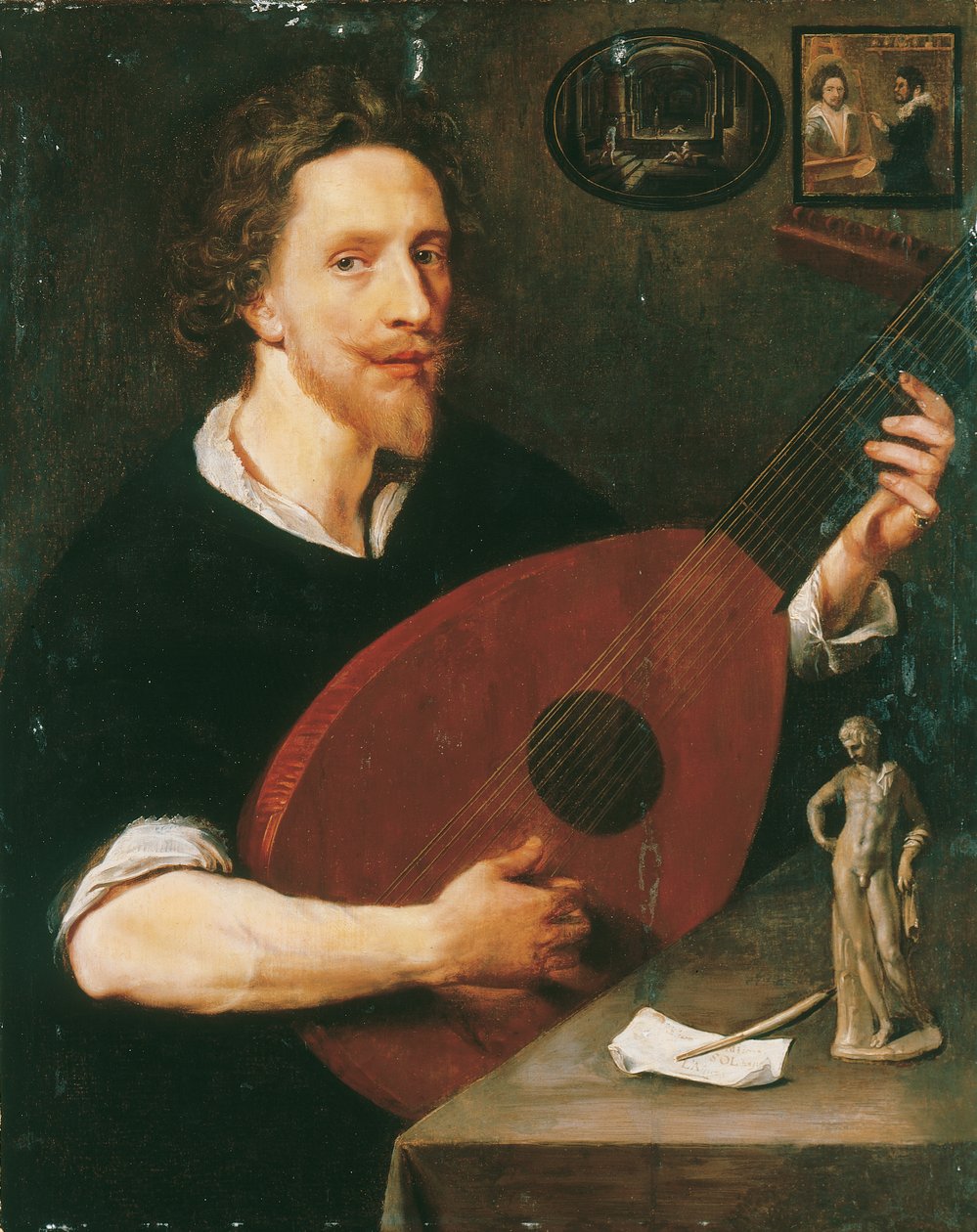 Portrét gentlemana, pravděpodobně Nicholase Laniera od Anglo Flemish School