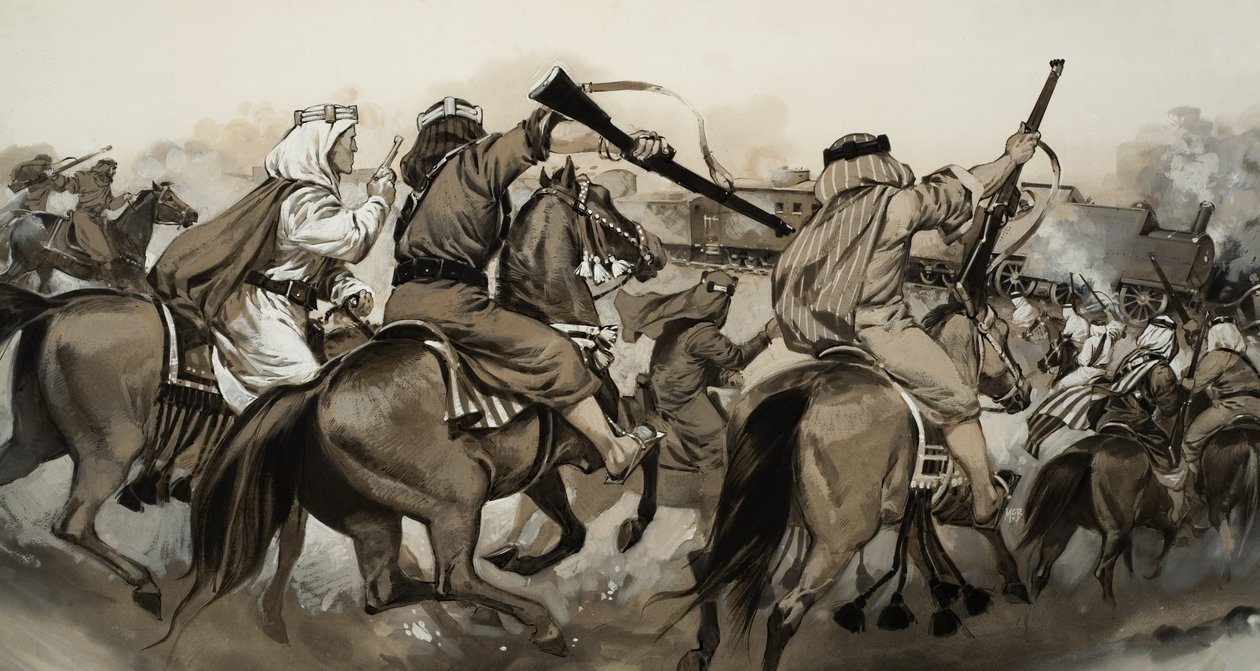 Arabové proti Turkům (kvaš na papíře) od Angus McBride