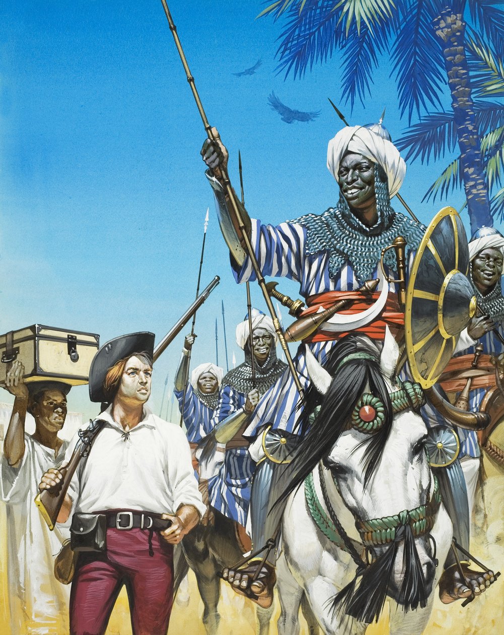 James Bruce (1730-94) Africký průzkumník (kvaš na papíře) od Angus McBride