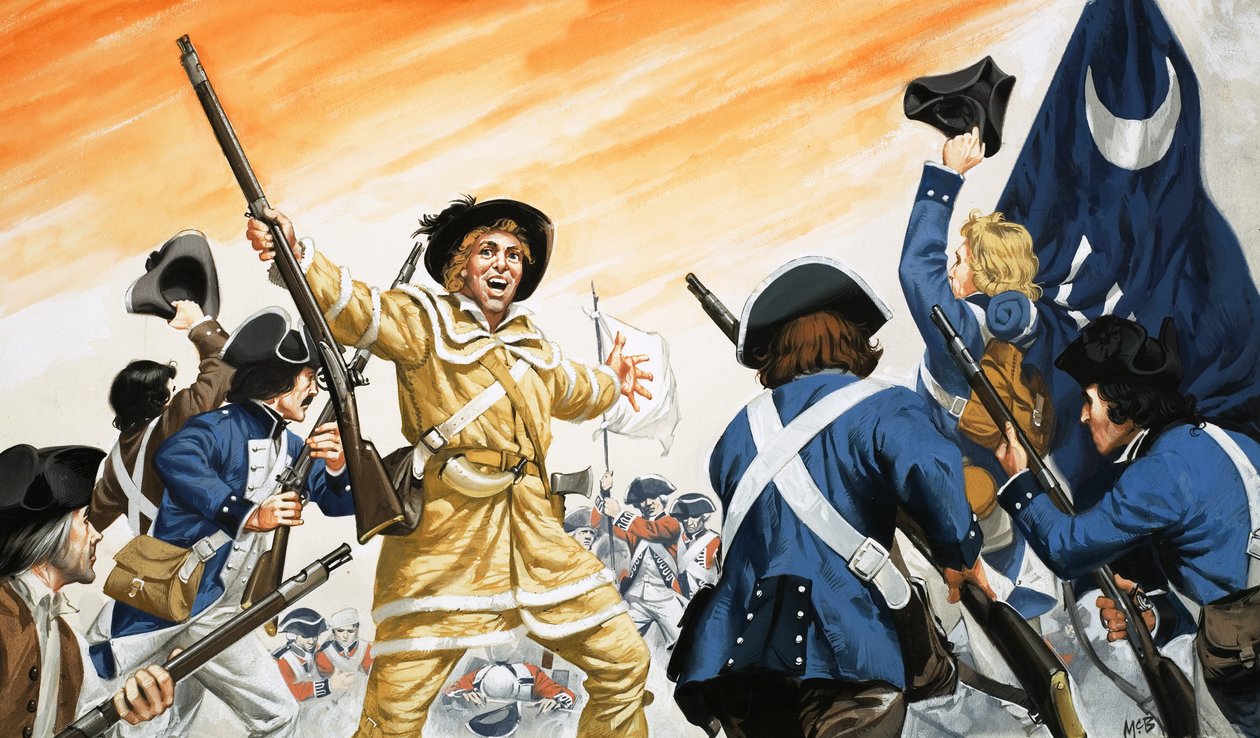 Lord Cornwallis je nucen kapitulovat u Yorktownu od Angus McBride