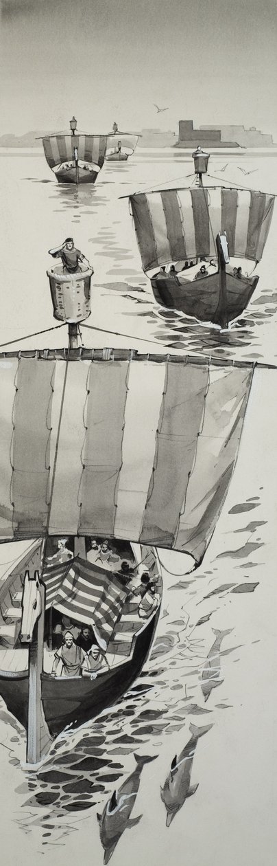 Féničané (kvaš na papíře) od Angus McBride