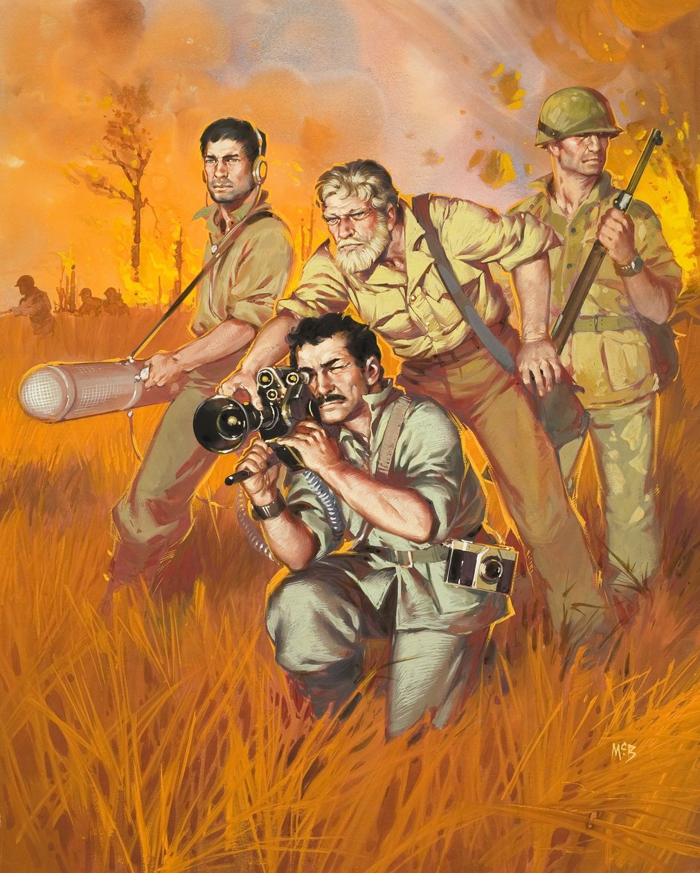 Váleční zpravodajové (kvaš na papíře) od Angus McBride