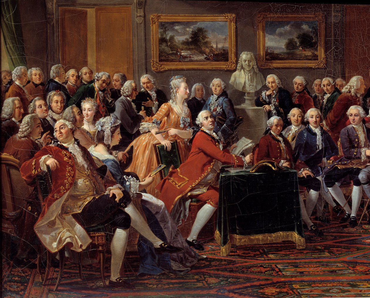 Salon madame Geoffrin od Anicet Charles Lemonnier