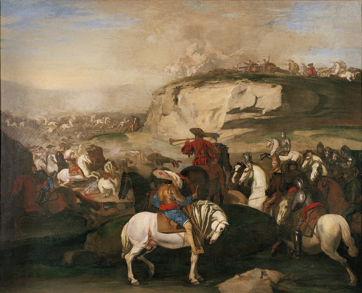 Bitevní scéna, kolem 1630-39 od Aniello Falcone