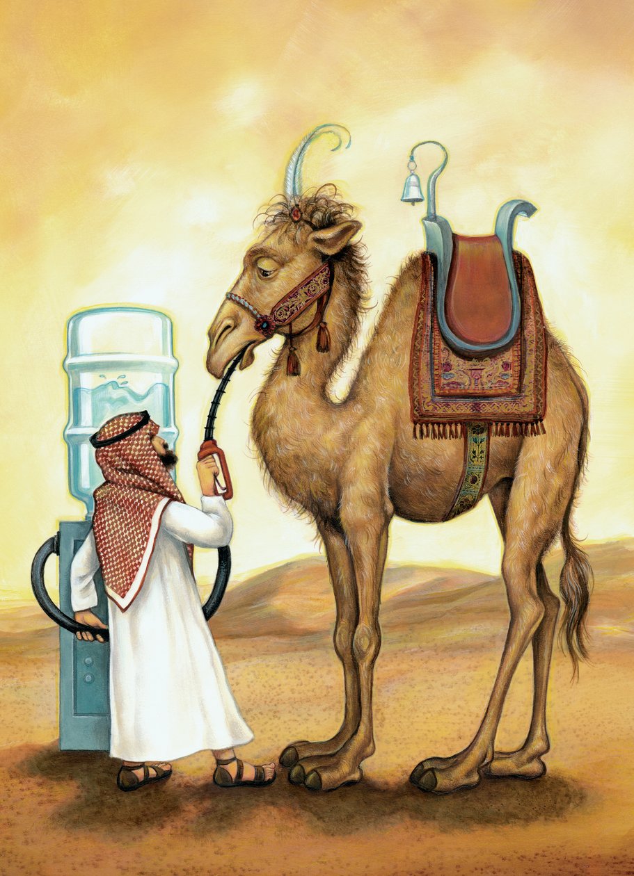 Fill er up, 2006 (akryl na ilustrační tabuli) od Anita Kunz
