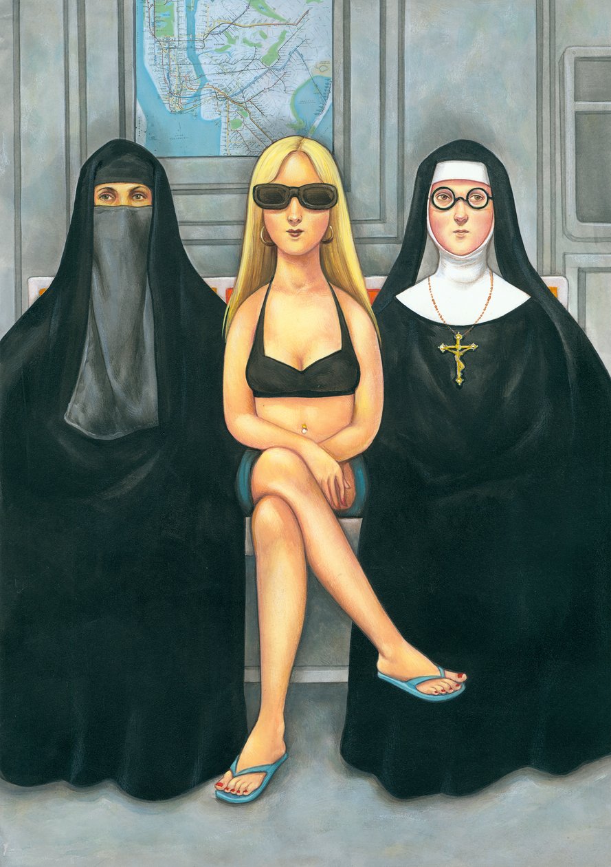 Holky budou holky, 2007 (akryl na ilustrační tabuli) od Anita Kunz