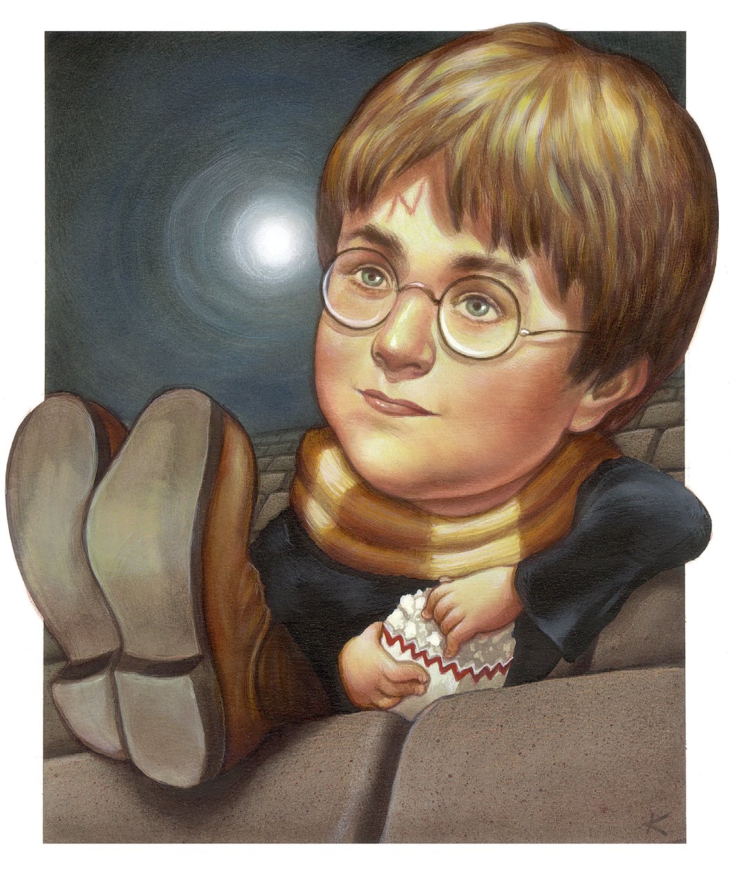 Harry Potter, 2001 (akryl na ilustrační tabuli) od Anita Kunz