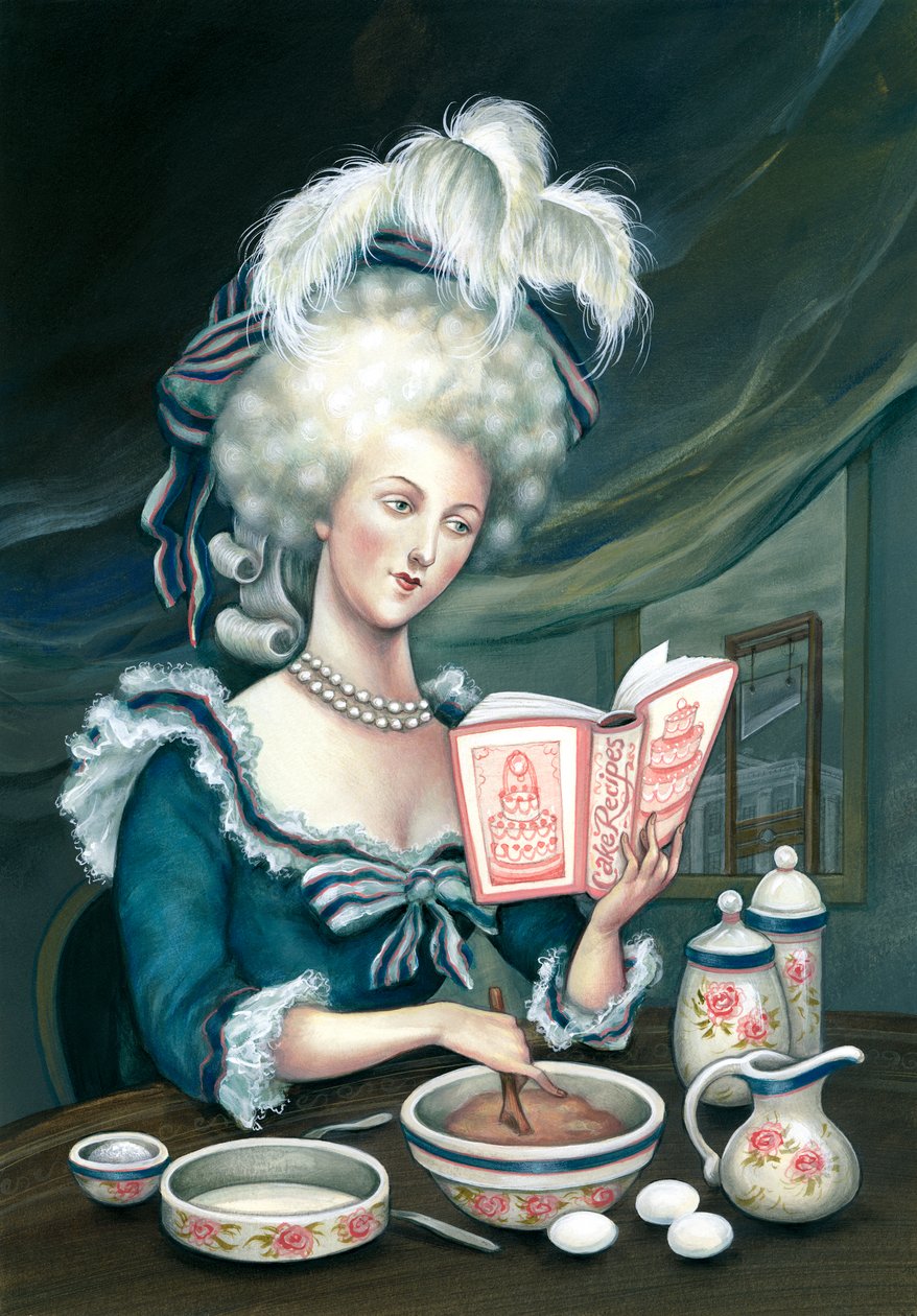 Let them eat cake, 2015 (akryl na ilustrační tabuli, nepublikováno) od Anita Kunz