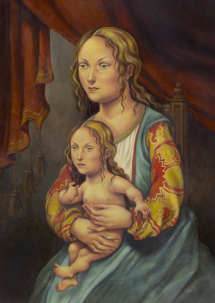 Jaká matka, taková dcera, 2005 (akryl na ilustrační tabuli) od Anita Kunz