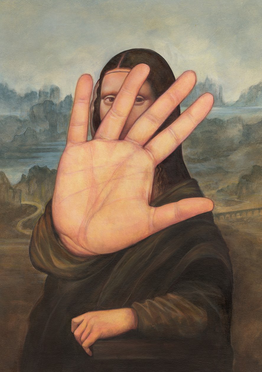 No Photos please!, 2022 (akryl na ilustrační tabuli) od Anita Kunz