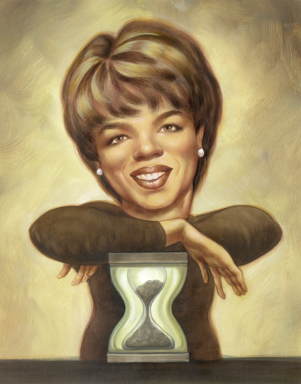 Oprah Winfrey, 2010 (akryl na ilustrační tabuli) od Anita Kunz