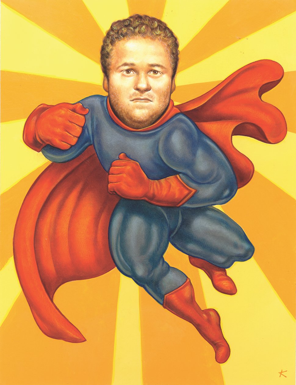 Seth Rogan, 2005 (akryl na ilustrační tabuli) od Anita Kunz