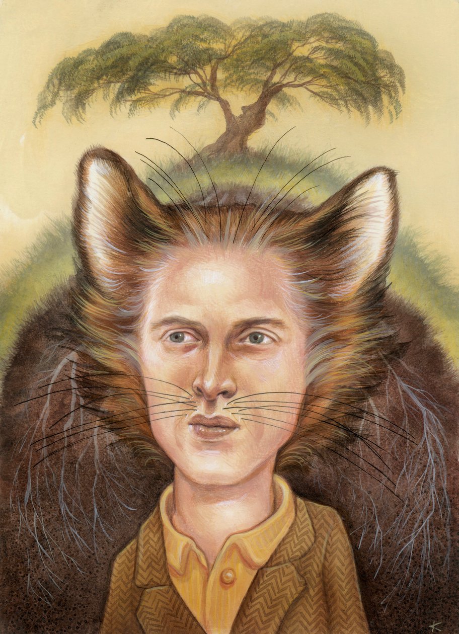 Wes Anderson, 2009 (akryl na ilustrační tabuli) od Anita Kunz