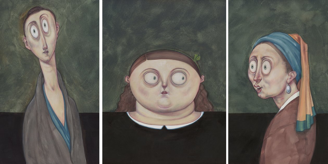 Chladné ženy, 2017 (akrylová barva na ilustrační tabuli) od Anita Kunz