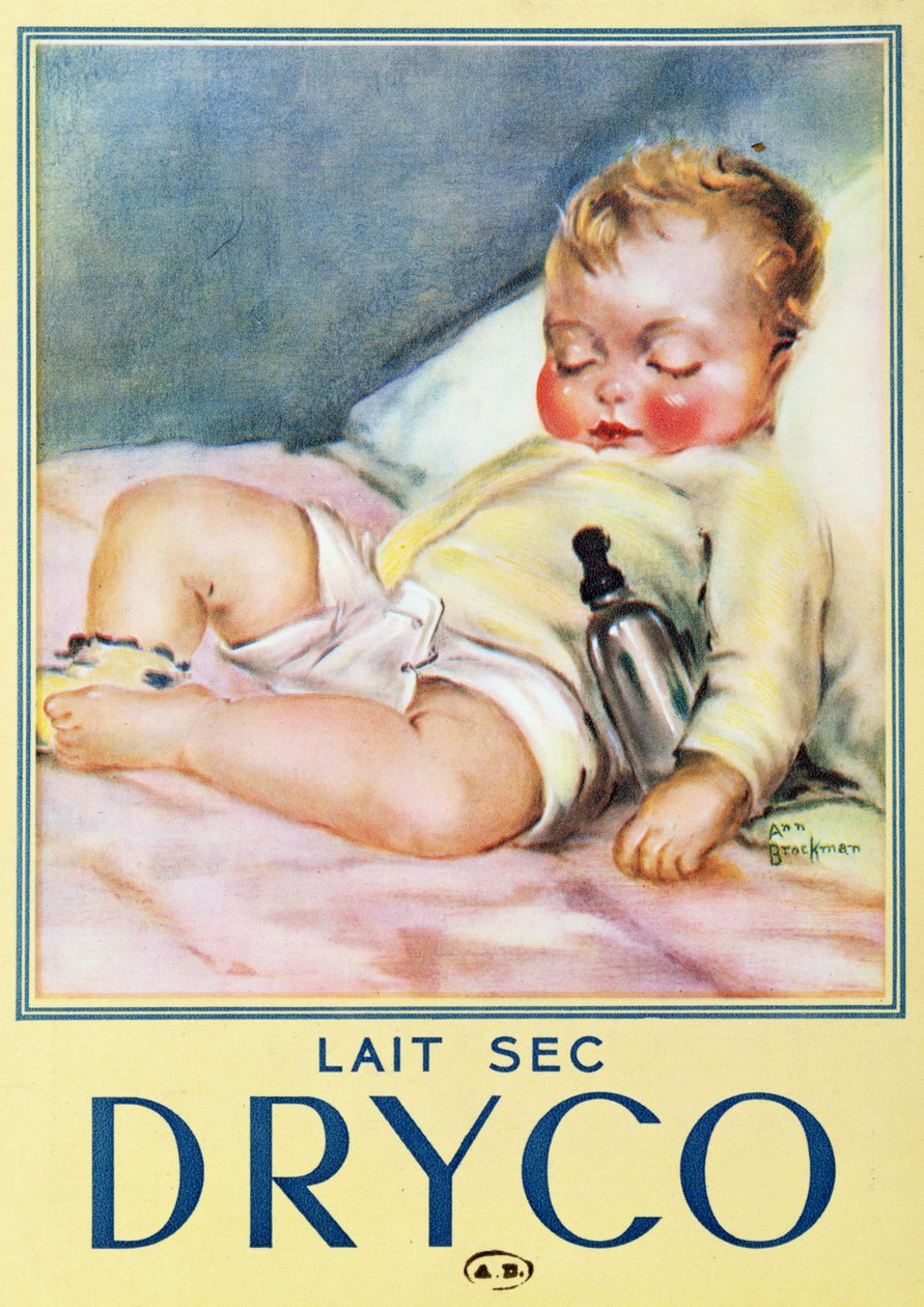 Reklama na sušené mléko „Dryco“, kolem roku 1935-40 od Ann Brockman