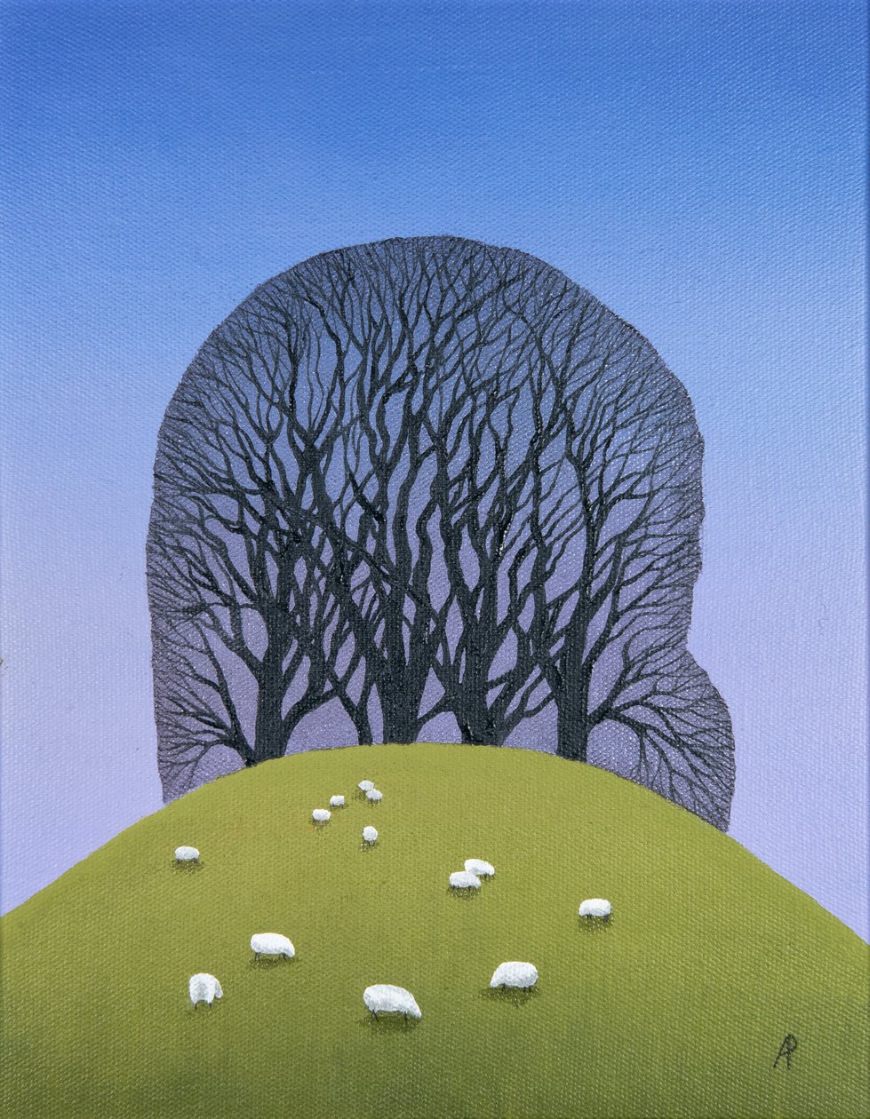 Hilltop s ovcemi, 2017 od Anna Phillips