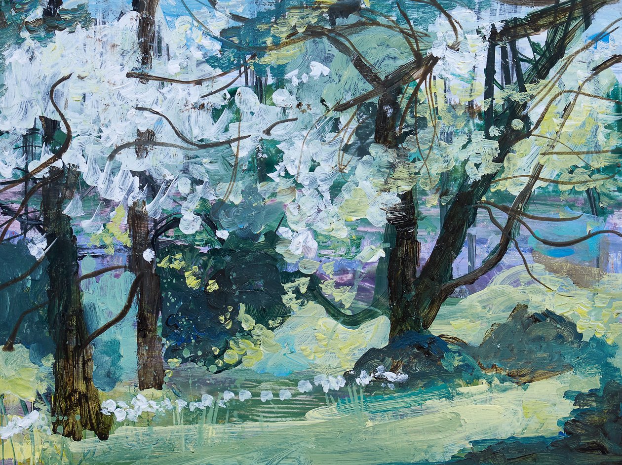 Blossom Trees, Paxton, 2021 (akryl) od Ann Oram