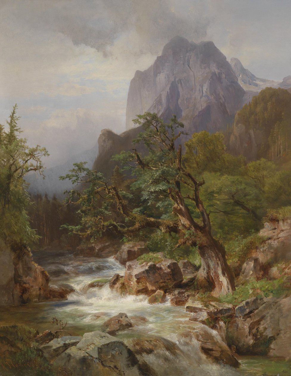 Lesní část s Hintersee v Baiernu od Anna Plommer