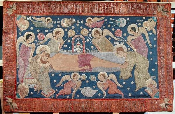 The Entombment, 1539 (výšivka) od Anna Tushina