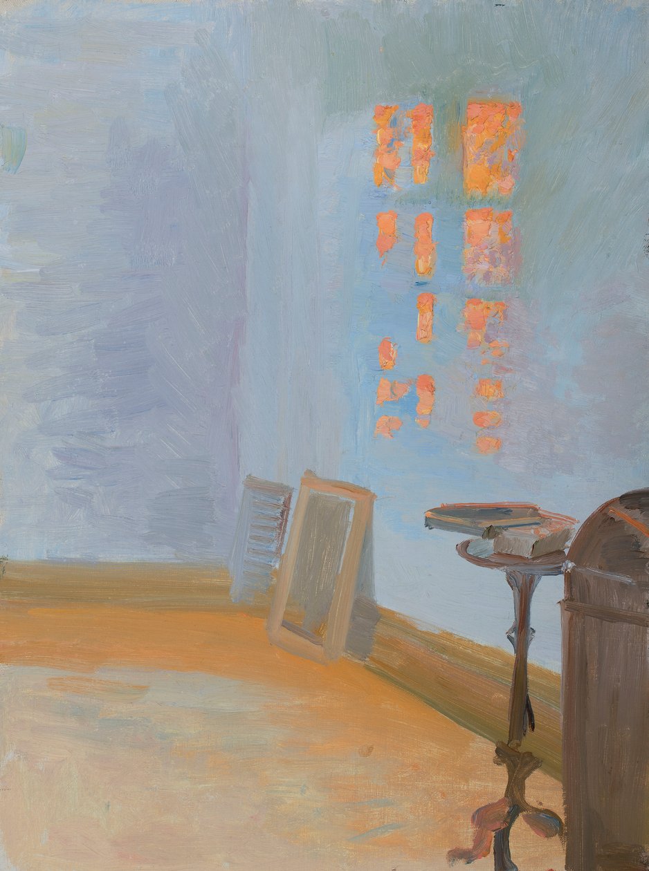 Večerní slunce v umělcově pracovně na Markveji. od Anna Ancher