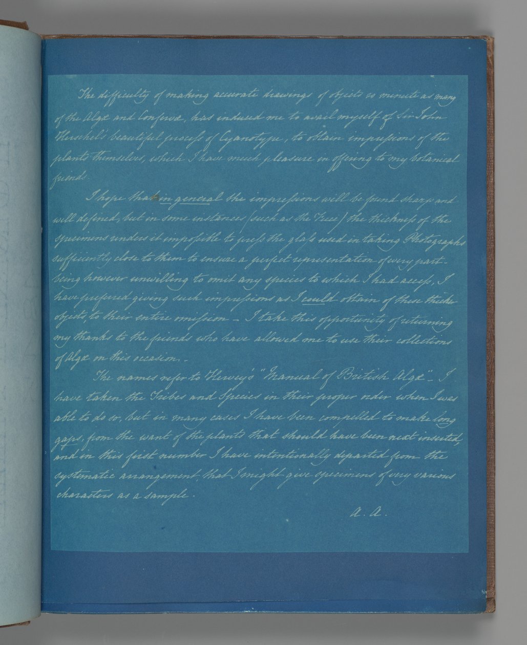 Widmungsseite 2 od Anna Atkins