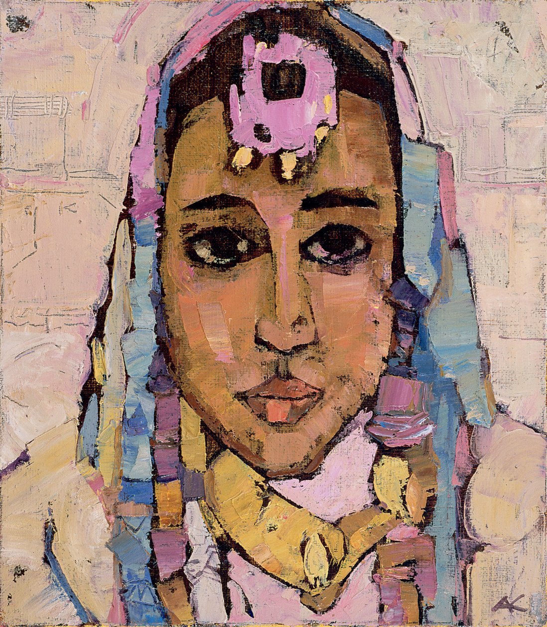 Portrét ženy v bílém od Anna Contemporary Artist Kostenko
