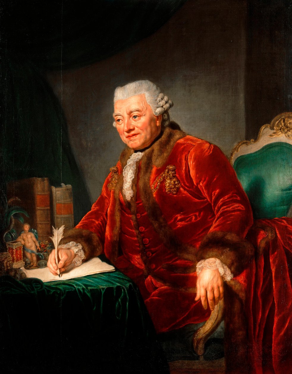 Portrét Christiana Andrease Cothenia (1708-1789) německého lékaře"" Obraz Anny Therbusch-Lisiewské (1721-1782) od Anna Dorothea Therbusch