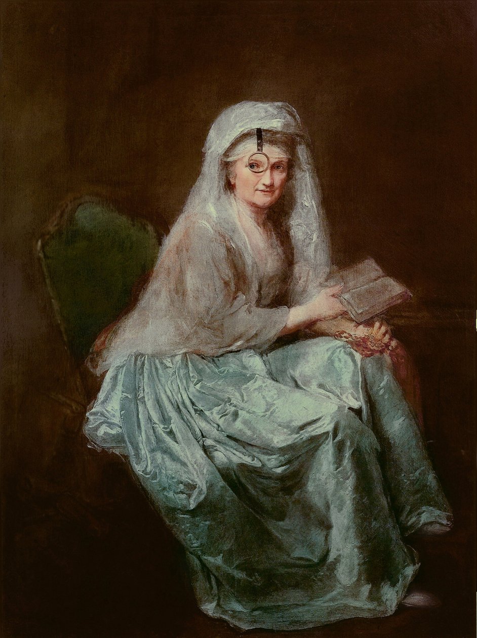 Autoportrét s monoklem, 1777 od Anna Dorothea Therbusch