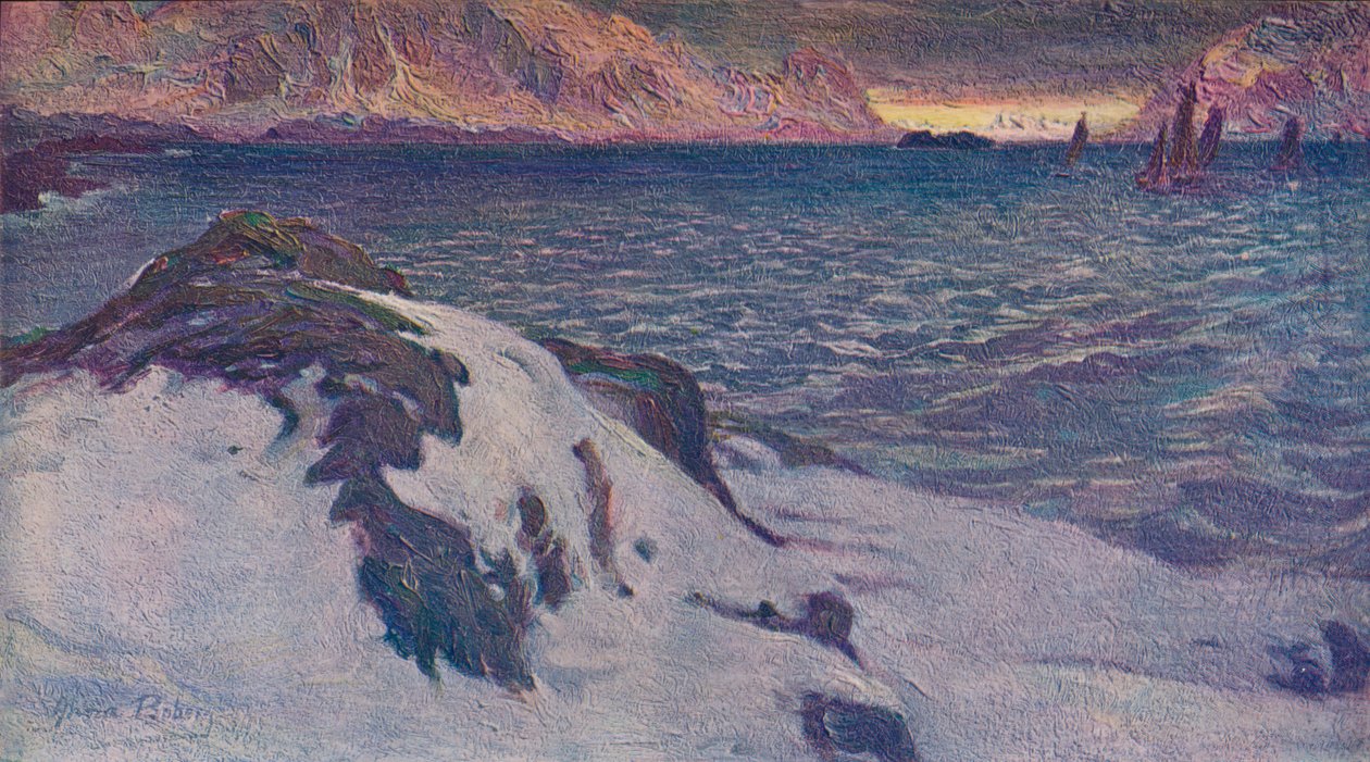 A Lofoden Seascape, c1910 od Anna Katarina Boberg