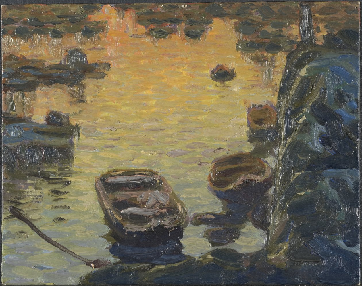 Jarní noc během rybářské sezóny. Studie z Lofot, 1910 od Anna Katarina Boberg