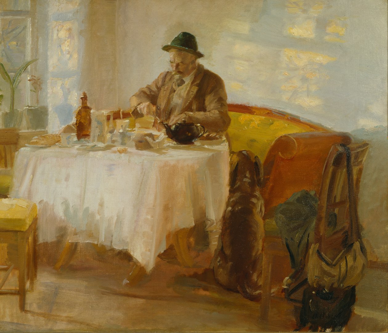 Snídaně před lovem od Anna Ancher