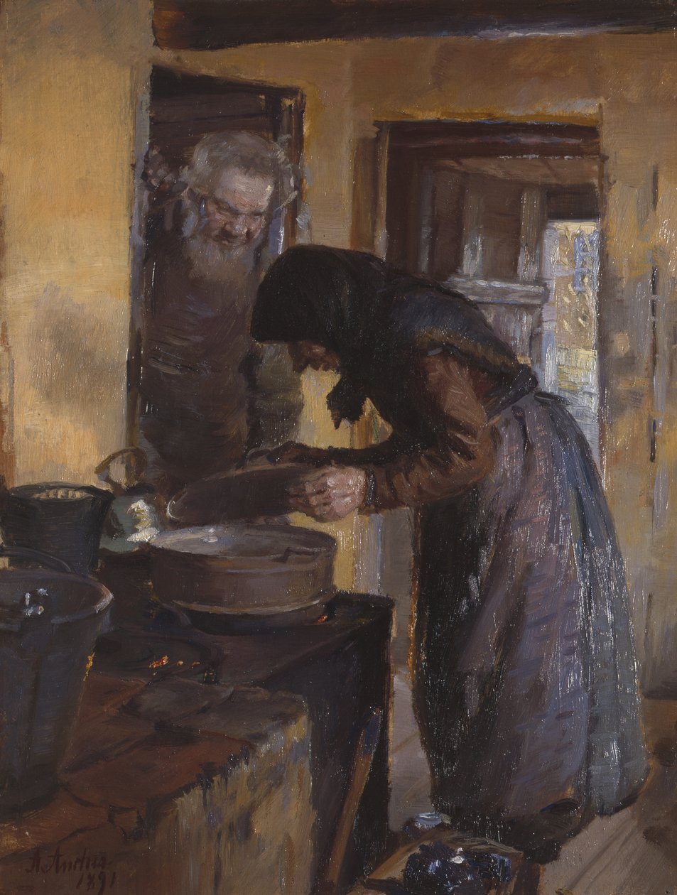V kuchyni od Anna Ancher