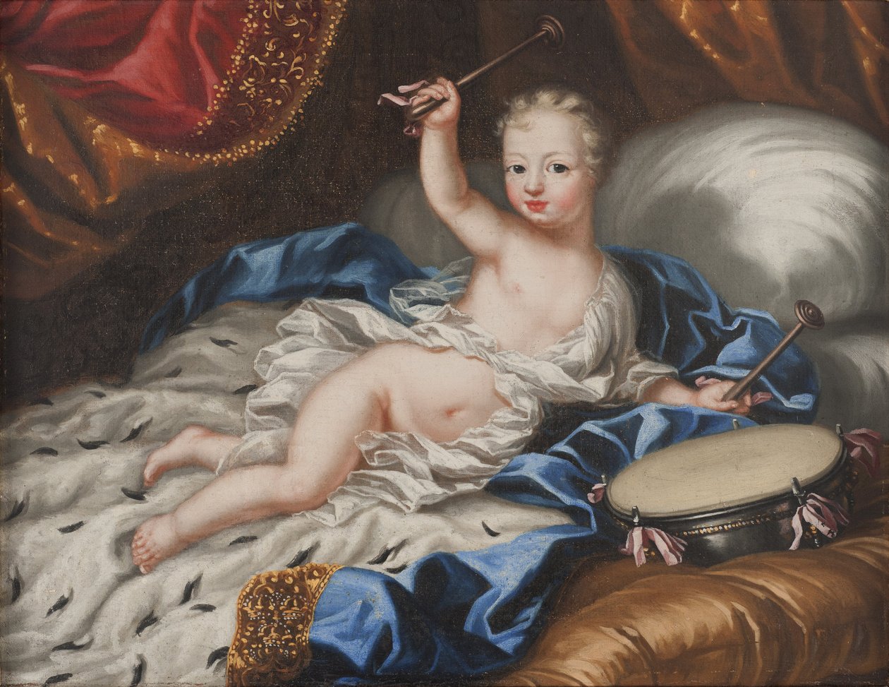 Le roi Charles XII (Carl de Suede), enfant - Portrét švédského krále Karla XII (1682-1718) jako dítě, Ehrenstrahl, Anna Maria (1666-1729). Olej na plátně od Anna Maria Ehrenstrahl