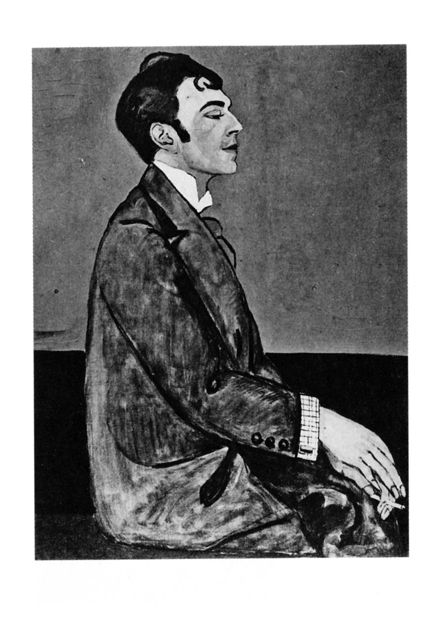 Portrét básníka Osipa Mandelstama 1891-1938 od Anna Mikhaylovna Zelmanova Tchudovskaya