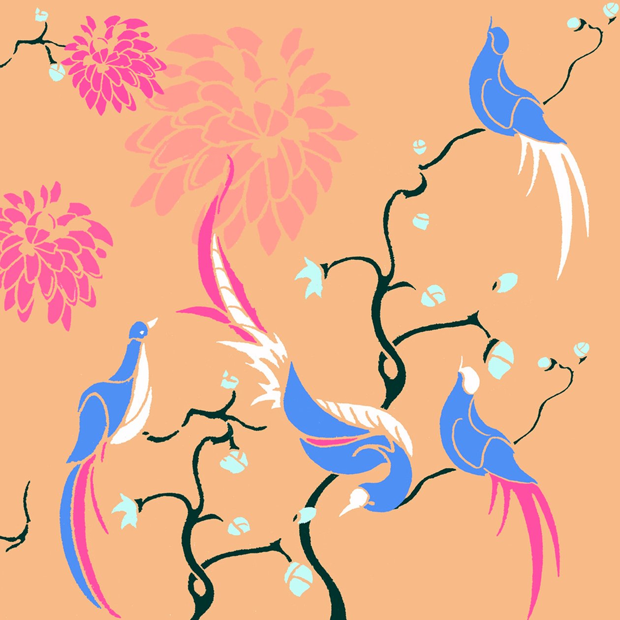 Blossom Birds od Anna Platts