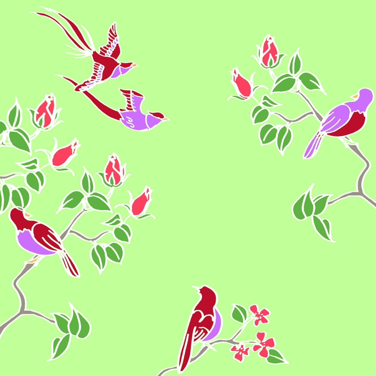 Blossom Birds od Anna Platts