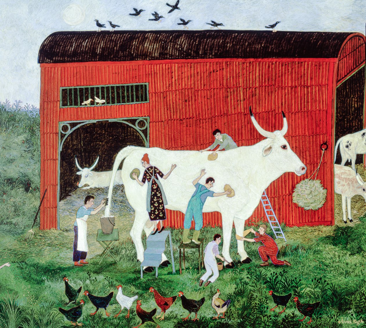Předčasný start, 2007 (akryl) od Anna Pugh