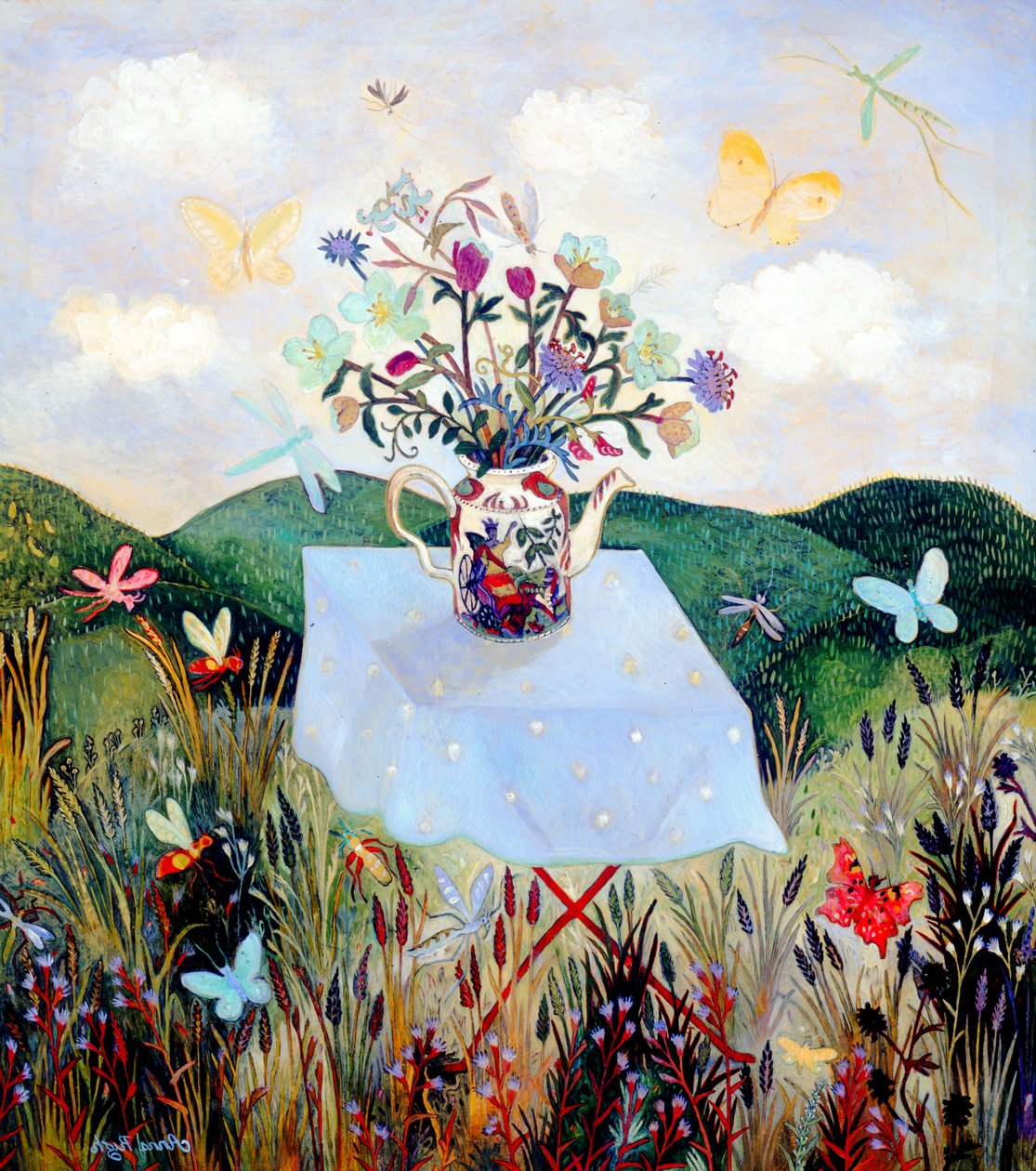 Brouci a motýli, 2003 (akryl) od Anna Pugh