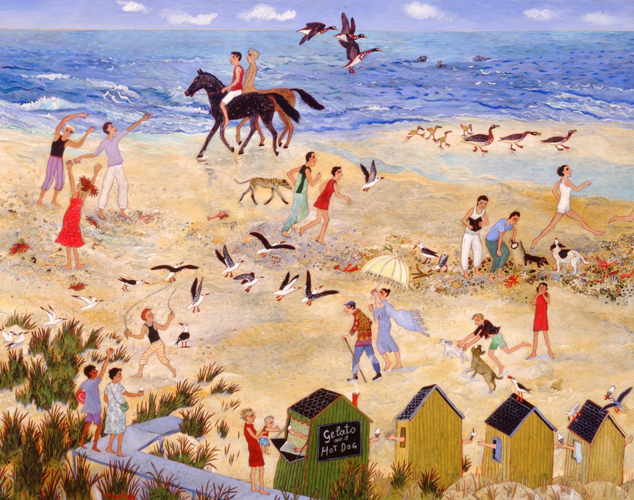 Odliv, 2010 (akryl) od Anna Pugh