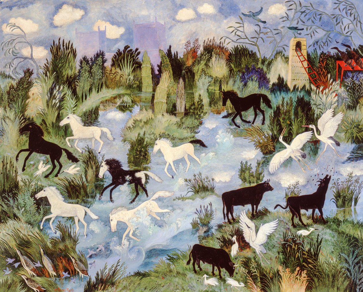 Marsh, 2003 (akryl) od Anna Pugh