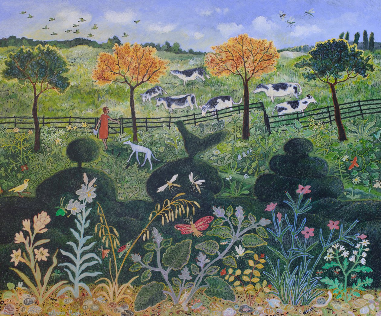 Blízko a daleko, 2015 (akryl) od Anna Pugh