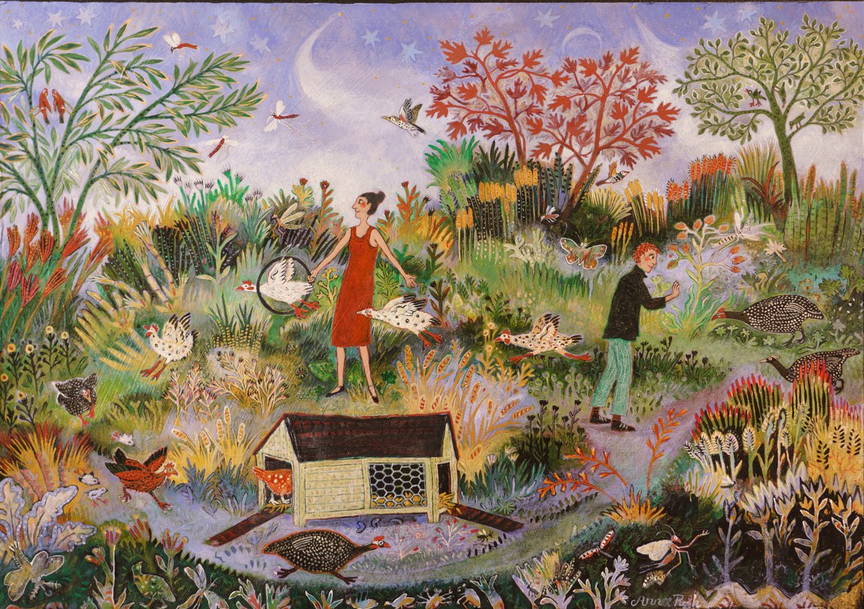 Jedna dva tři, 2019 (akryl) od Anna Pugh