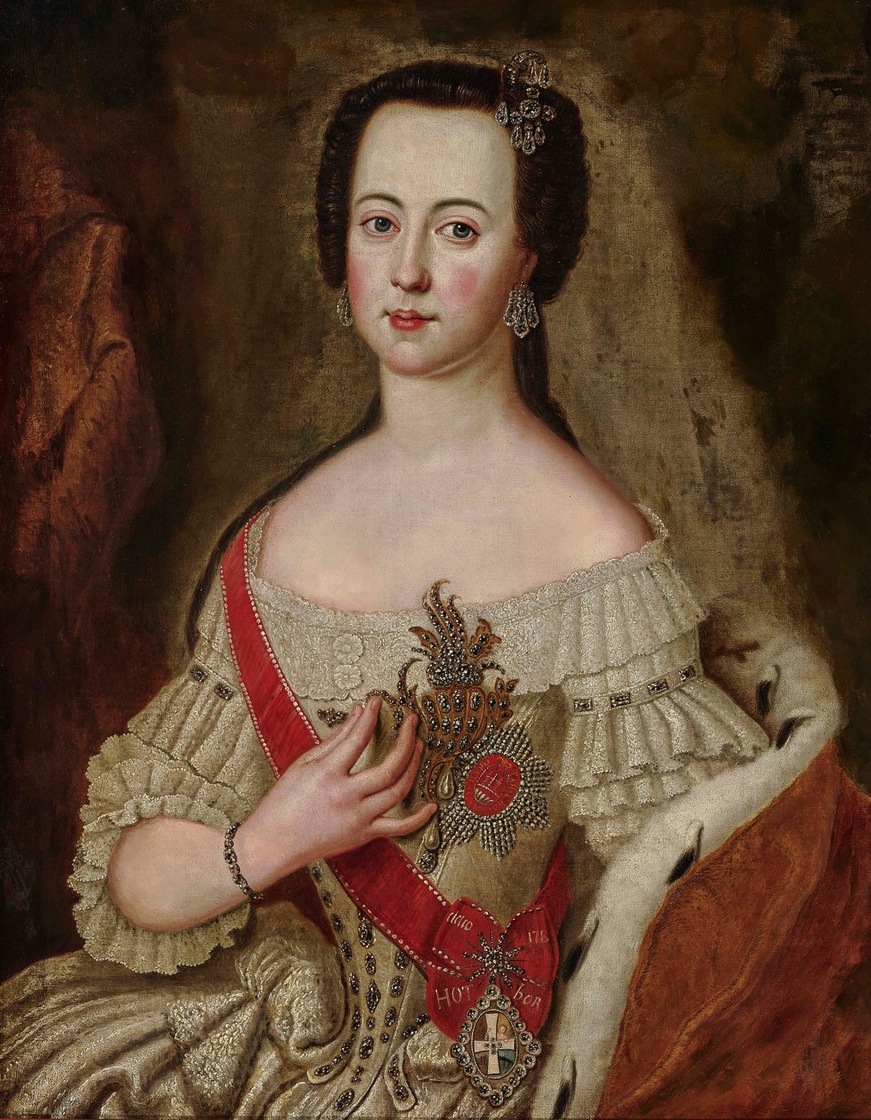 Portrét císařovny Kateřiny II 1729-1796. od Anna Rosina Lisiewska