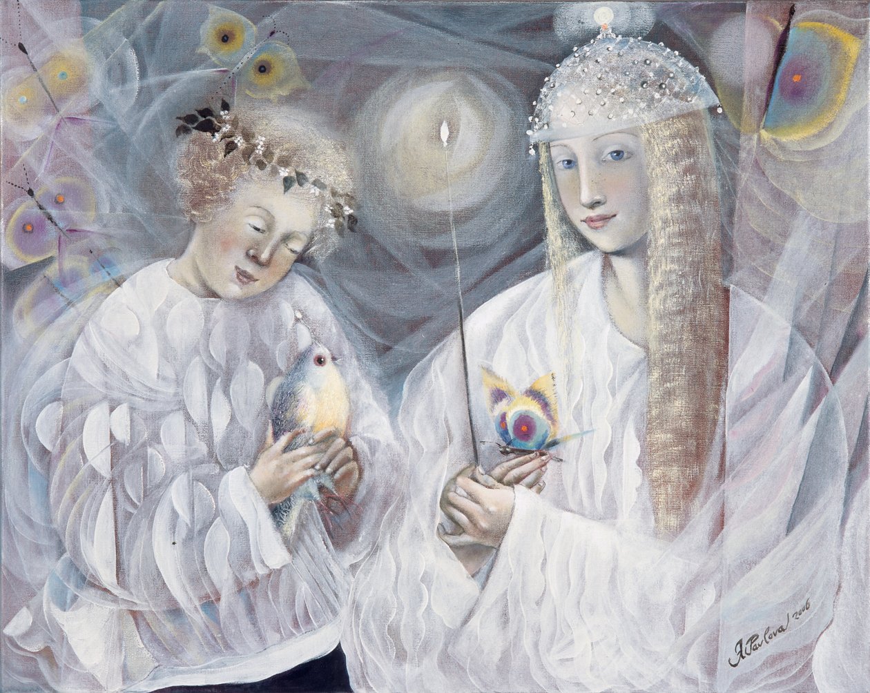 Blíženci, 2006 (olej na belgickém plátně) od Annael Anelia Pavlova